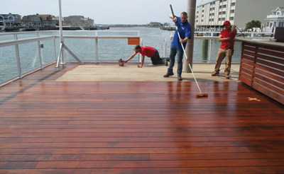 wood restoration - deck cleaning