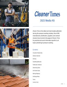 2023 Cleaner Times media kit - Advertising