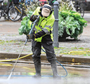 Pressure Washing stock image