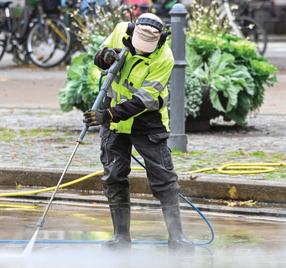 Pressure Washing "A" Player stock image