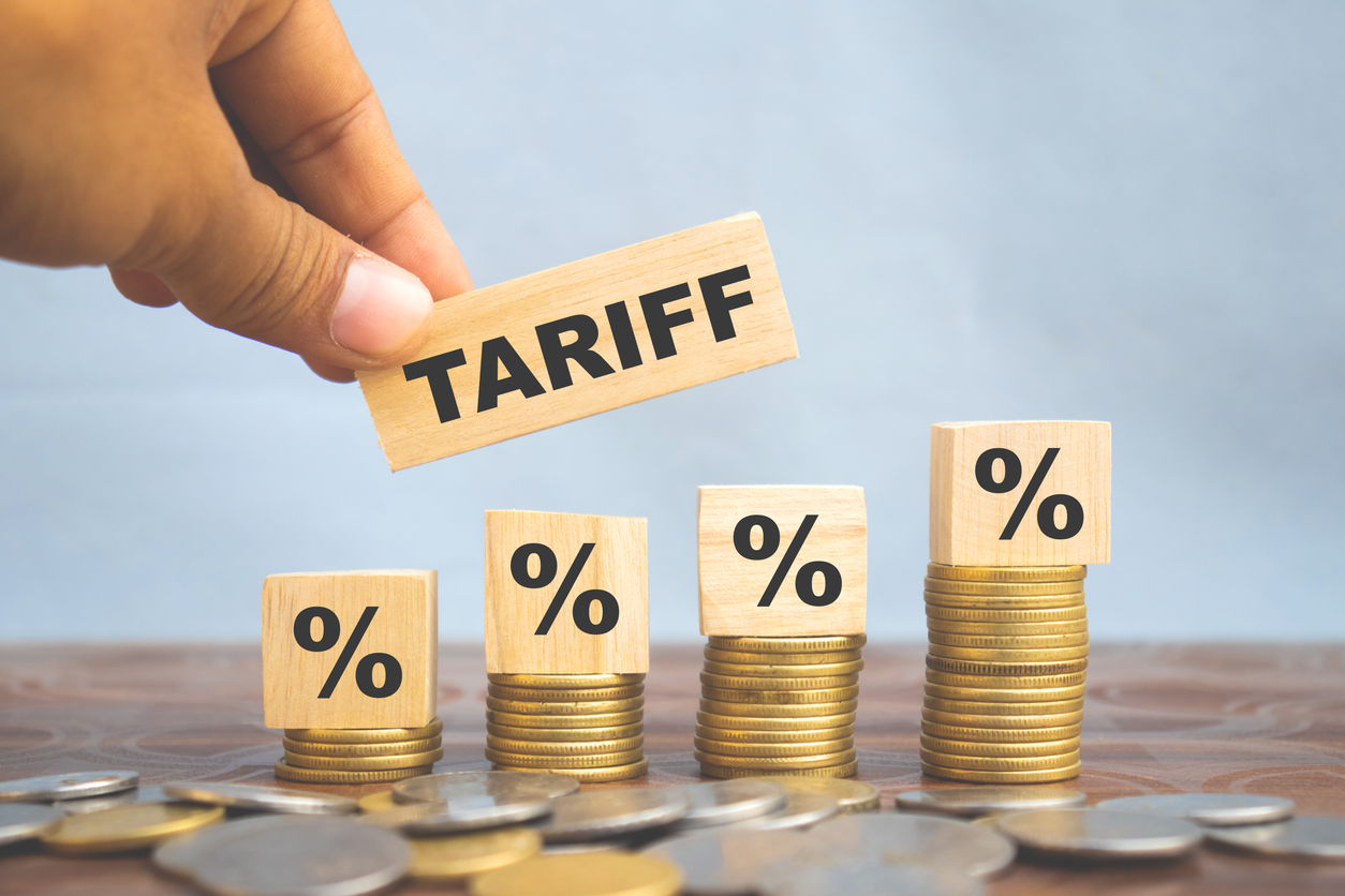 Tariffs stock image