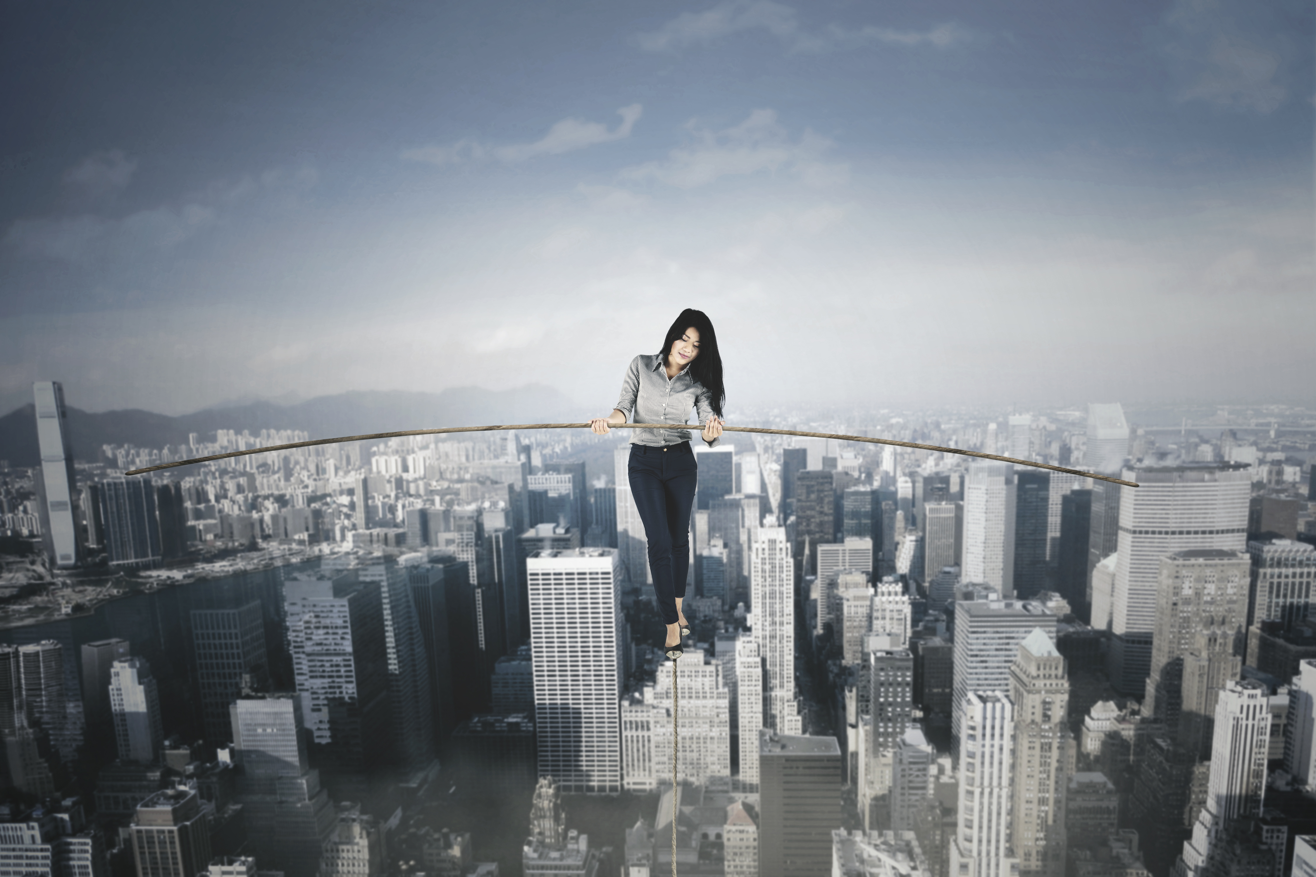Balancing you staffing stock image