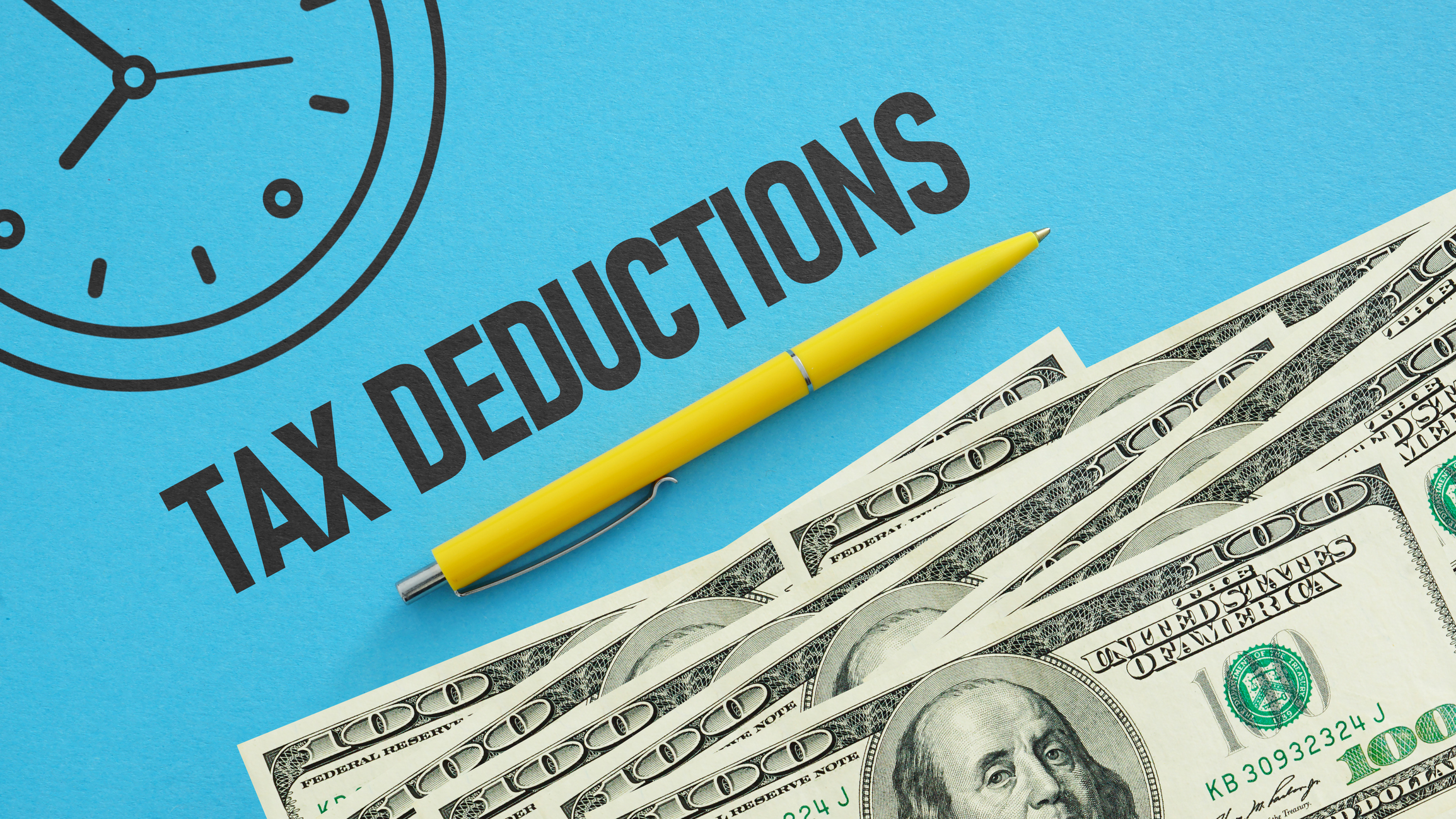 tax deductions stock image